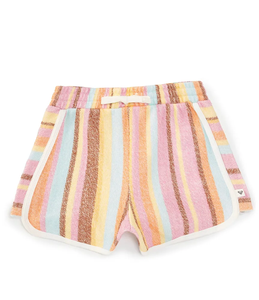 Roxy Big Girls 7-16 Cute People Striped Elastic Waist Shorts