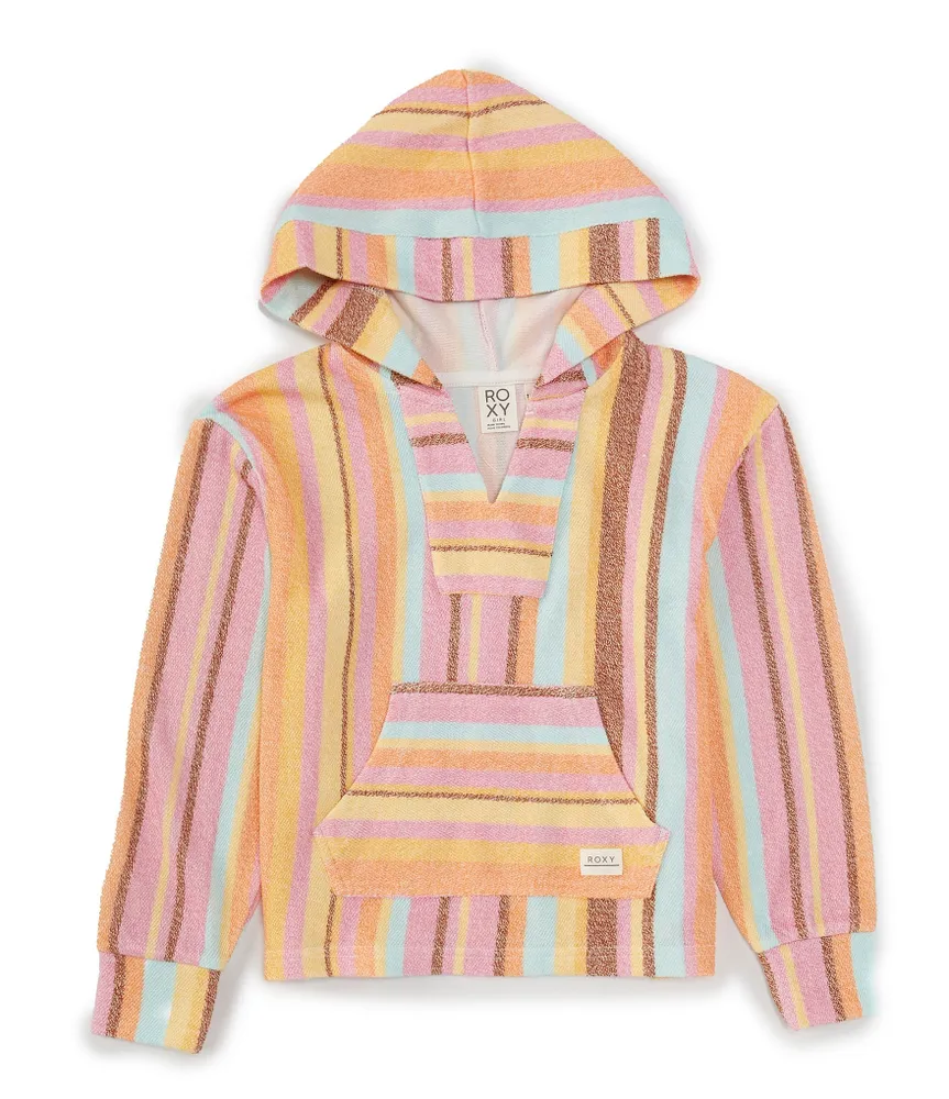 Roxy Big Girls 7-16 Feels Like Summer Striped Pullover Hoodie