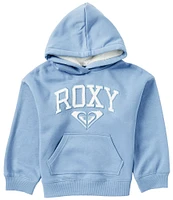 Roxy Big Girls 7-16 Long-Sleeve Logo Appliqued Oversized Fleece Hoodie