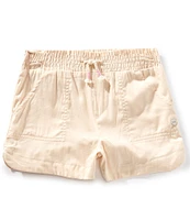 Roxy Big Girls Soleil Solid Crinkled Shorts