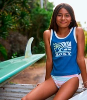 Roxy Big Girls 7-16 Wavy Day Sleeveless Graphic Tank Top