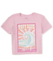 Roxy Big Girls 7-16 Wavy Daze OBFC RG Short Sleeve T-Shirt