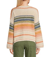 Roxy Bread And Jam Cropped Striped Sweater