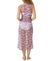 Roxy California Dreaming Mesh Crew Neck Swim Cover-Up Dress