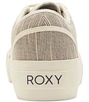 Roxy Cruizer Striped Canvas Platform Sneakers