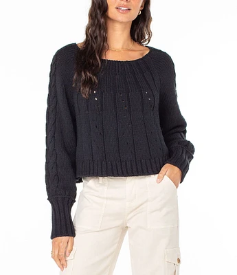 Roxy Day Dreams Cable Knit Sweater