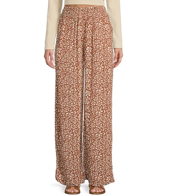 Roxy Forever And A Day High Rise Floral Palazzo Pants