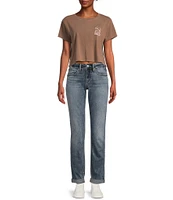 Roxy Graphic Short Sleeve Cropped Graphic T-Shirt
