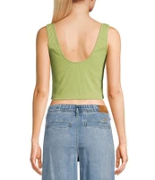 Roxy Grateful For Nature Sleeveless Cropped Tank Top