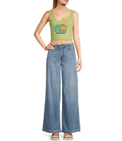 Roxy Grateful For Nature Sleeveless Cropped Tank Top