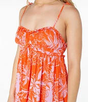 Roxy Island Reverie Floral Print Woven Mini Dress