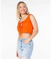 Roxy Kayla Cropped Tie Front Tank Top