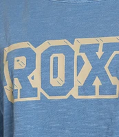 Roxy Logo Short Sleeve Cropped Graphic T-Shirt