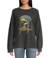 Roxy Long Sleeve Eastside Thermal Graphic Sweatshirt