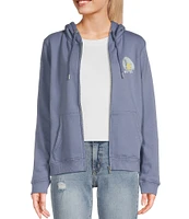 Roxy Long Sleeve Evening Hike Hooded Fleece Jacket