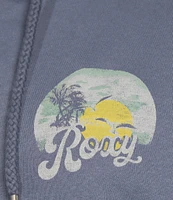 Roxy Long Sleeve Evening Hike Hooded Fleece Jacket