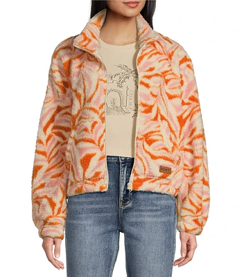 Roxy Long Sleeve Printed PolarFleece Jacket