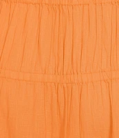 Roxy Malia Coordinating Solid Ruffle Tiered Midi Skirt