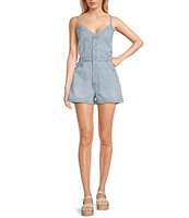 Roxy Naia Sleeveless Denim Romper