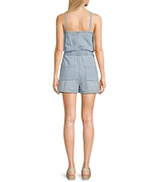 Roxy Naia Sleeveless Denim Romper