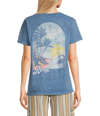 Roxy Oasis Found Short Sleeve Boyfriend Graphic T-Shirt