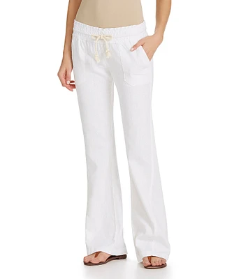 Roxy Oceanside Linen Blend Wide Leg Pants