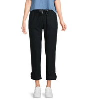 Roxy On The Seashore Mid Rise Linen/Poplin Jogger Pants