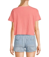 Roxy Paraiso Short Sleeve Cropped Graphic T-Shirt