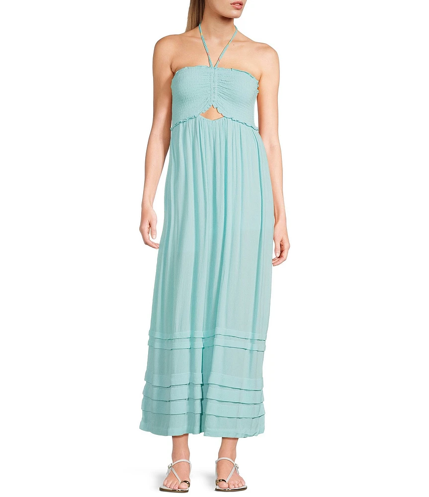 Roxy Saltwater Sweetness Sleeveless Woven Maxi Dress