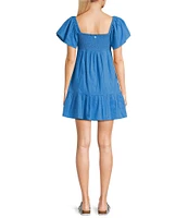 Roxy Salty Breeze Flutter Sleeve Minidress