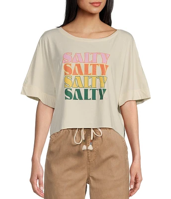 Roxy Salty Stack Short Sleeve Graphic T-Shirt