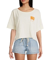 Roxy Sea Glass Short Sleeve Cropped T-Shirt