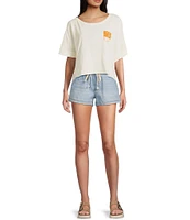 Roxy Sea Glass Short Sleeve Cropped T-Shirt