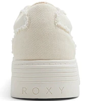 Roxy Sheilahh 2.0 Fray Trim Platform Sneakers