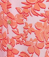 Roxy Shelley Coast Cap Sleeve Floral Printed Midi Dress