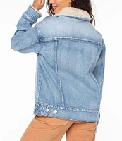 Roxy So Amped Sherpa Lined Denim Jacket