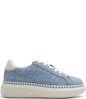 Roxy Stellar Denim Whipstitch Trim Platform Sneakers