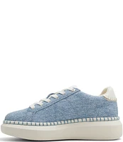 Roxy Stellar Denim Whipstitch Trim Platform Sneakers