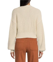 Roxy Sundaze Button Front Cropped Cardigan