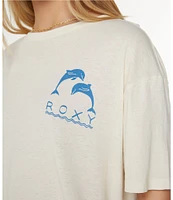 Roxy Sunset Dreams Short Sleeve Boyfriend Gauze T-Shirt