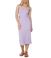 Roxy Surf Stoked Side Cutout Midi Dress