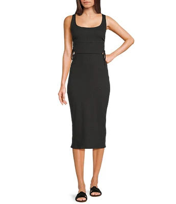 Roxy Surf Stoked Side Cutout Midi Dress