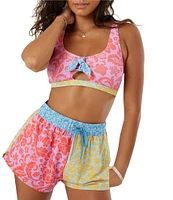 Roxy Tapestry Patchwork No Bad Waves Swim Boardshorts