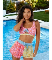 Roxy Tapestry Patchwork No Bad Waves Swim Boardshorts