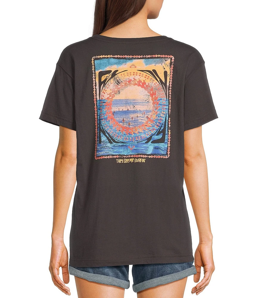 Roxy They See Me Short-Sleeve Boyfriend T-Shirt
