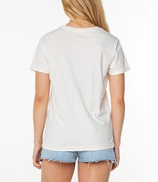 Roxy Wave Tripe Short Sleeve Boyfriend T-Shirt