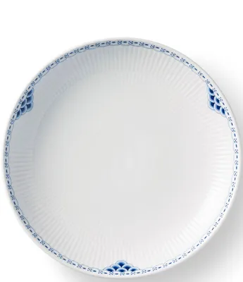 Royal Copenhagen Princess Delicate Blue Lace Border Pattern Shallow Bowl