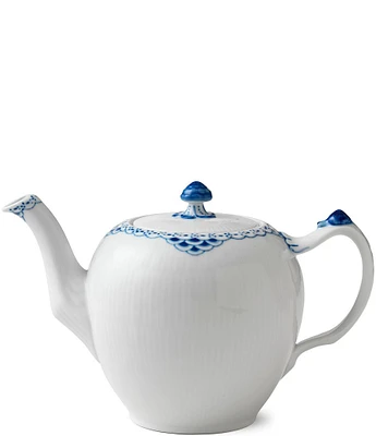 Royal Copenhagen Princess Delicate Blue Lace Border Pattern Teapot