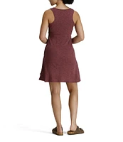 Royal Robbins Women's Featherweight Slub Jersey Knit Surplice Neck A-Line Dress