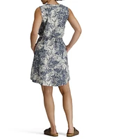 Royal Robbins Women's Spotless Traveler Split Round Neck Self Tie Tank Dress